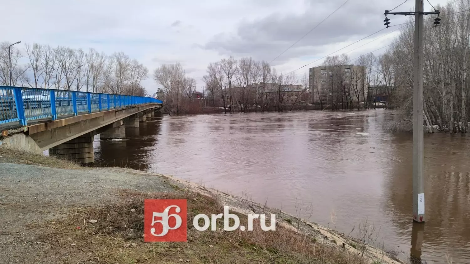 Река начала подтапливать дома в Оренбуржье